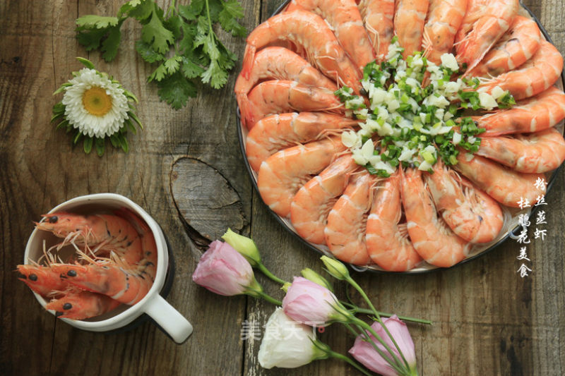 Steamed Shrimp with Garlic Vermicelli recipe