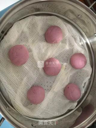 Purple Sweet Potato Milk Mantou recipe