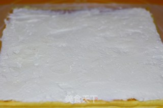 Hand Painted Cream Cake Roll recipe