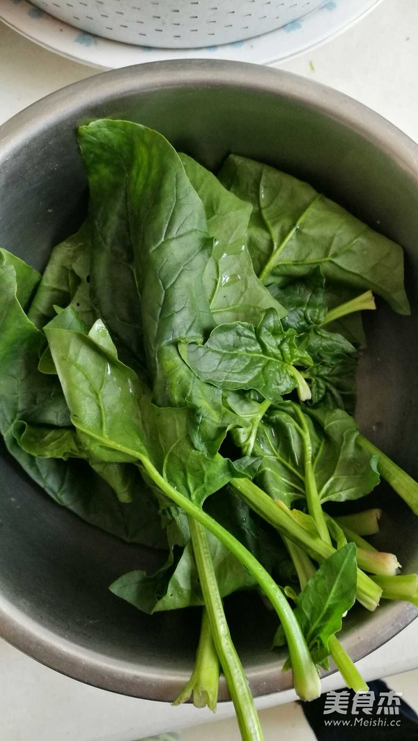 White Clam Spinach Lump Soup recipe