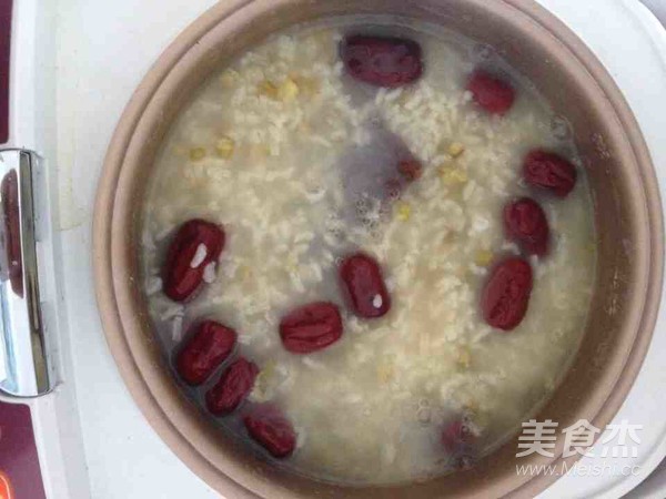 Red Dates and Mung Bean Congee recipe