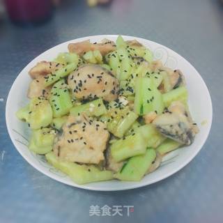 Fried Eggplant with Cucumber recipe