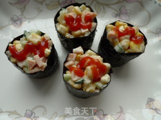 【flower Sushi】----golden Yumantang Sushi recipe