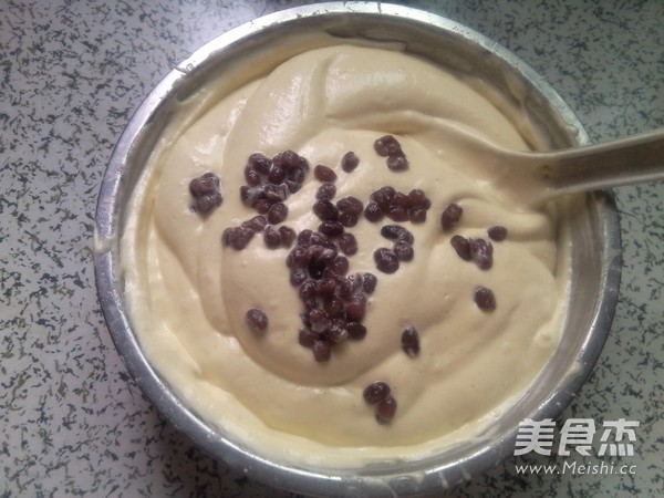 Caramel Red Bean Chiffon recipe