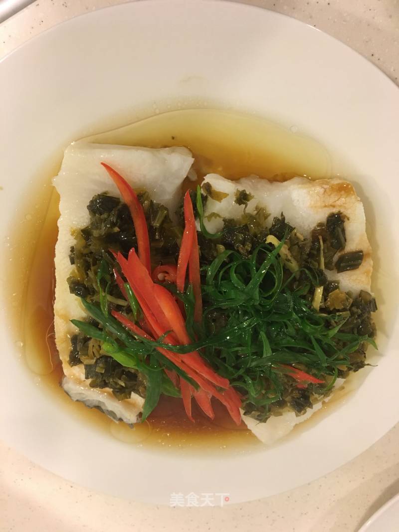 Steamed Codfish with Pickles