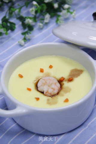 Steamed Egg with Shrimp recipe