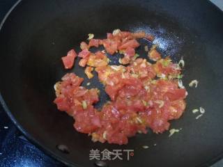 Tomatoes, Shrimp and Egg Noodles recipe