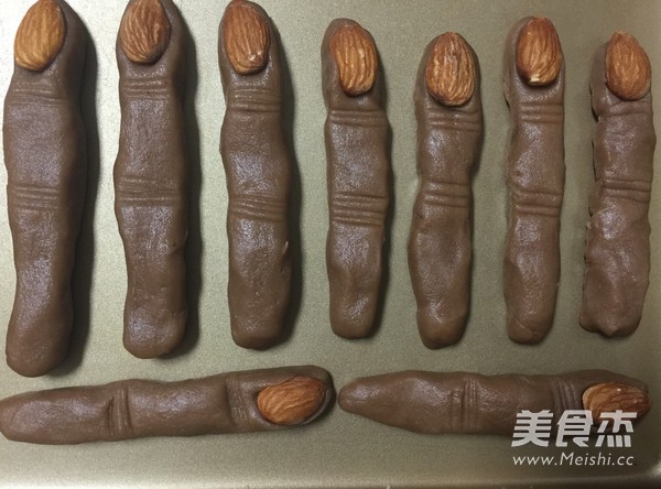 Chocolate Witch Finger Cookies recipe