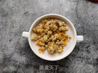 Mango Lychee Oatmeal Yogurt Bowl recipe