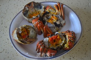 Crab Yellow Lion Head recipe