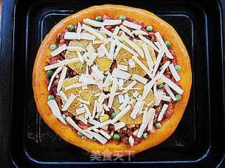 Orange-flavored Pork Belly Melon Pizza recipe