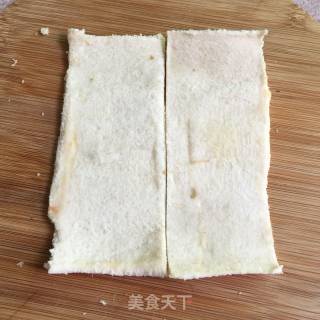 Pork Floss Banana Toast Roll recipe