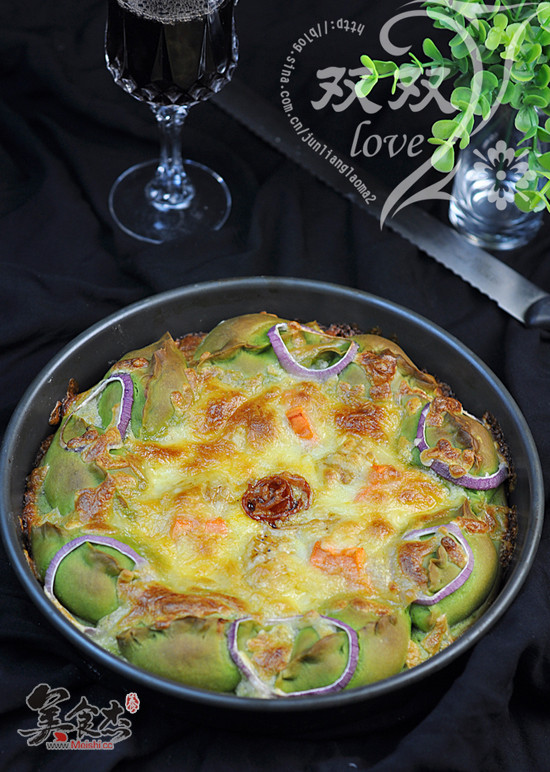 Spinach Seafood Pizza recipe