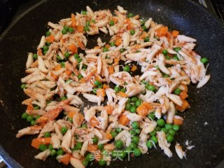 Fried Rice with Shrimp and Crab Meat recipe