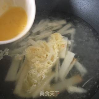 Yam Spinach Soup recipe