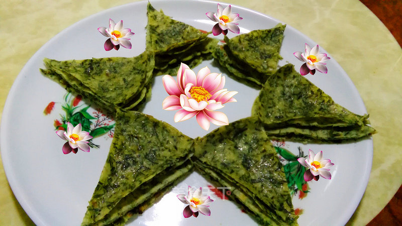 Mugwort Egg Pancakes recipe