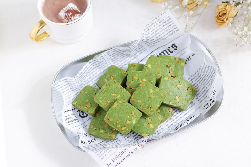 Matcha Pistachio Cookies recipe