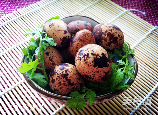 Spiced Tea Quail Eggs recipe