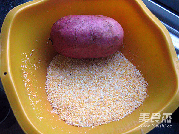 Sweet Potato Porridge with Corn Grits recipe