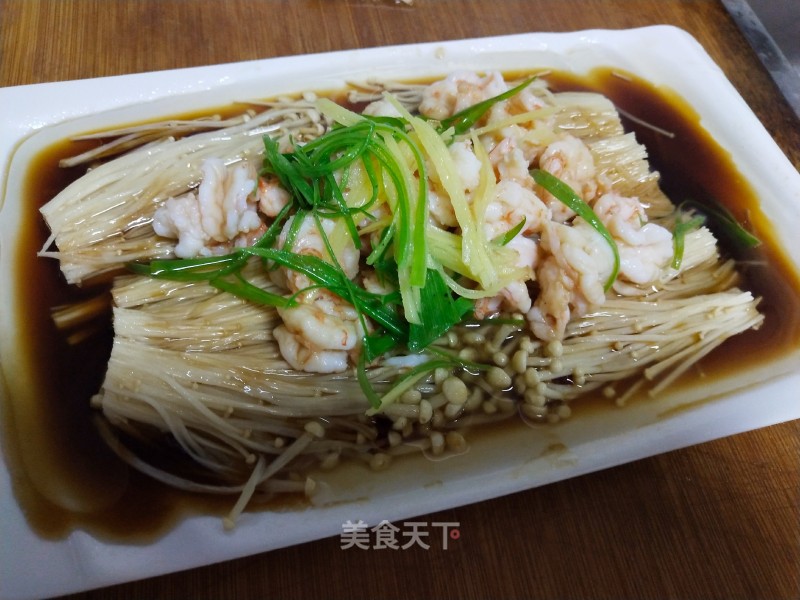 Enoki Mushroom and Shrimp recipe