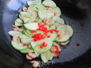 Fried Zucchini with Shrimp recipe