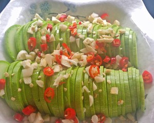 Healthy Vegetarian Vegetables Zucchini with Garlic recipe