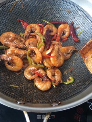 "quick Hand Meal" Stir-fried Shrimp with Mochi and Chili recipe