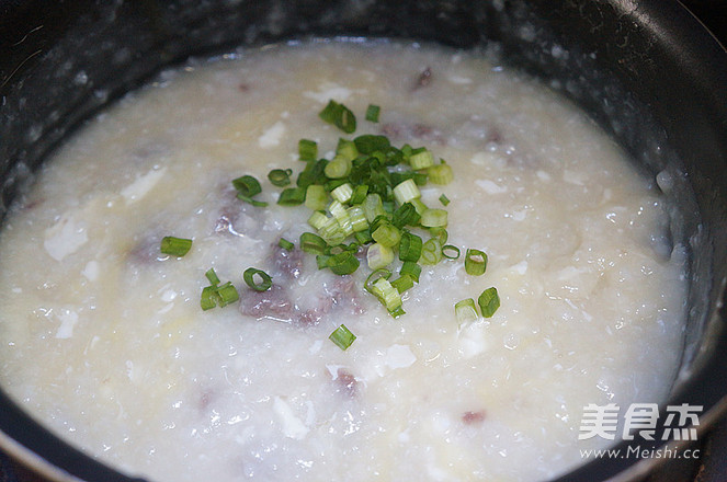 Nest Egg Beef Porridge recipe