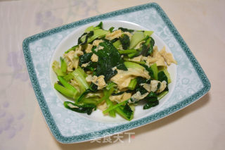 Stir-fried Vegetables with Tofu Skin recipe