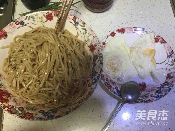 Scallion Egg Noodles recipe