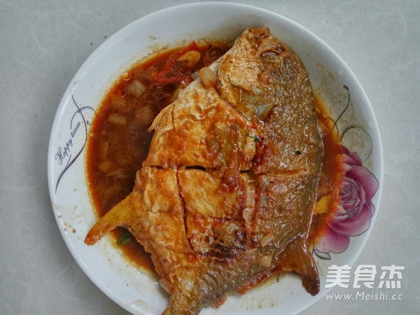 Braised Yellow Pomfret recipe