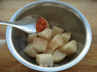 Sweet and Sour Crispy Radish recipe