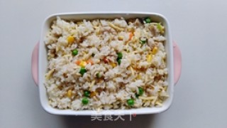 Baked Rice with Meat, Rice and Cheese recipe