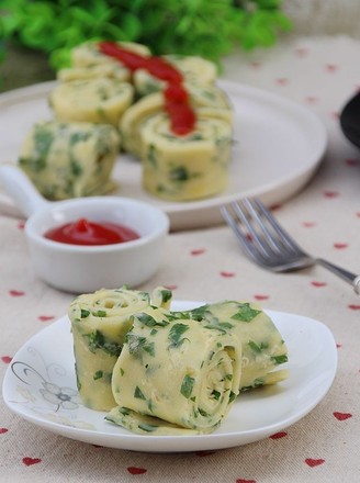 Celery Leaf Omelette recipe