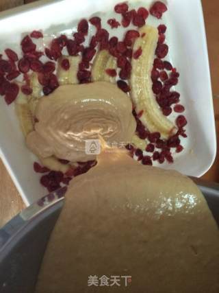 Flip Banana Cranberry Cake recipe