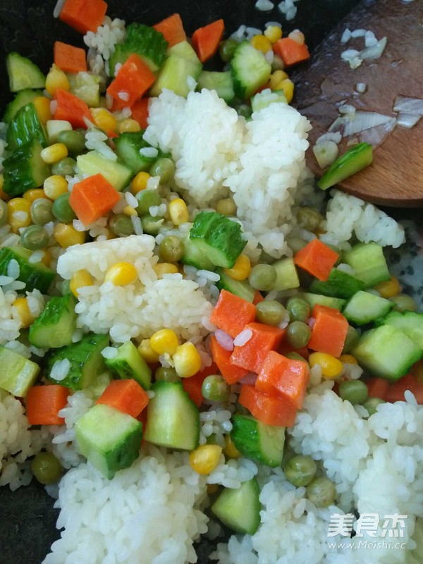 Mixed Vegetable Fried Rice recipe