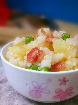 Cantonese-style Bacon and Sausage Braised Rice recipe