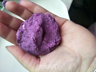 Purple Sweet Potato Glutinous Rice Cake recipe