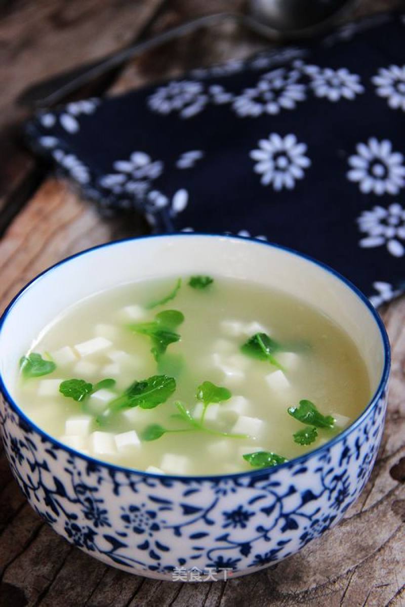 Shepherd's Purse Tofu Soup recipe