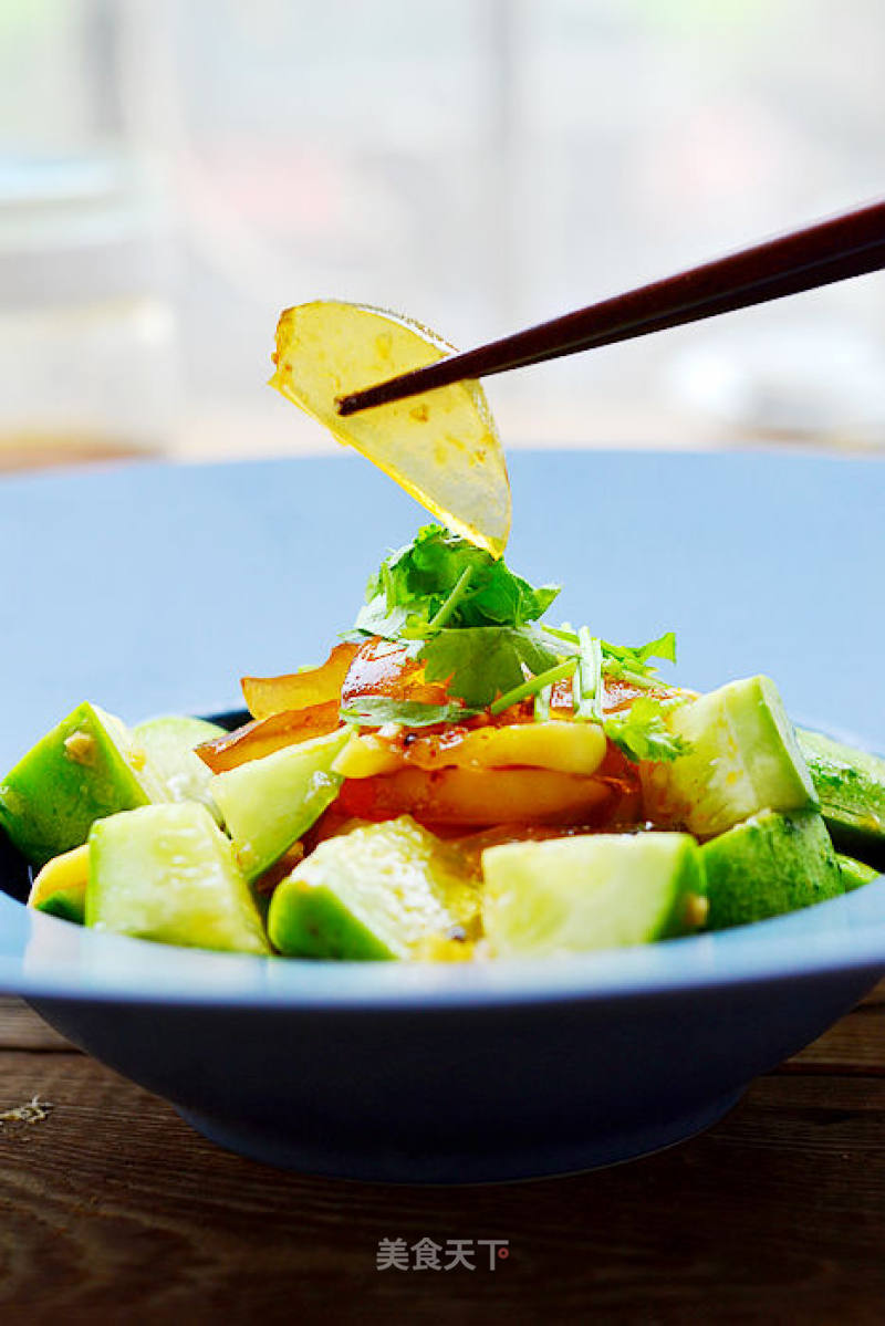 Doing His Favorite for Dad-cucumber Mixed with Eggs recipe