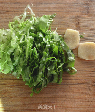 Meatballs Tofu Shredded Lettuce Soup recipe