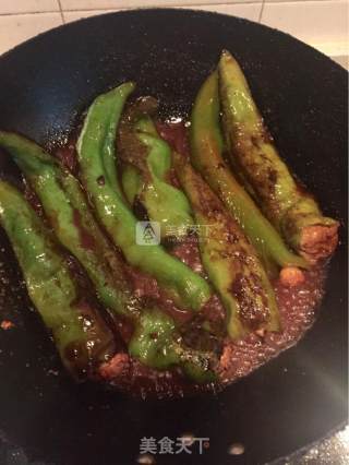 Stuffed Meat with Tiger Skin Peppers recipe