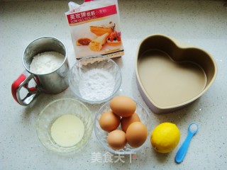 Heart-shaped Sponge Cake (8 Inches) recipe