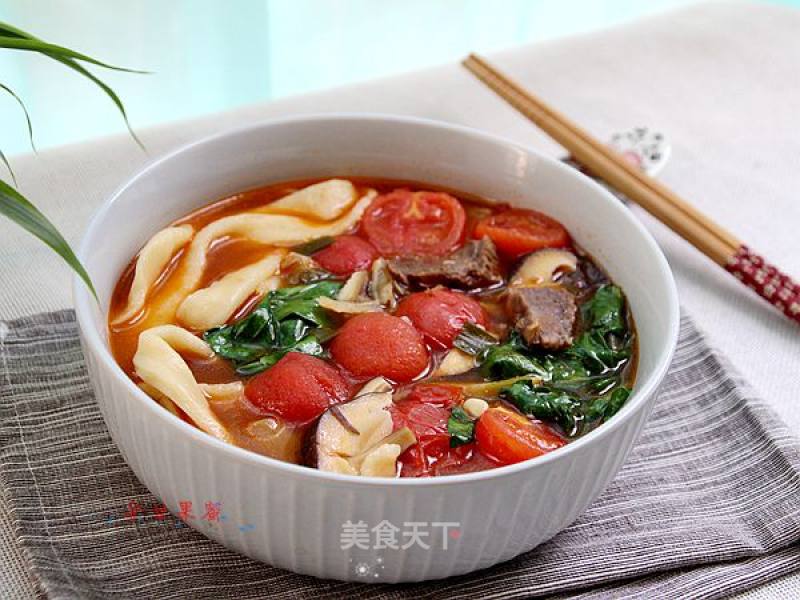 Tomato Beef Noodles recipe