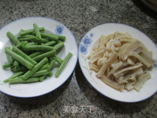 Fried Tripe with Plum Beans recipe