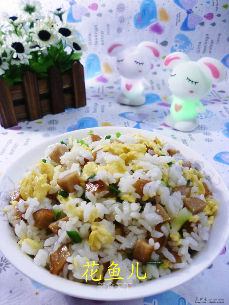 Sweet and Not Spicy Fried Rice with Egg