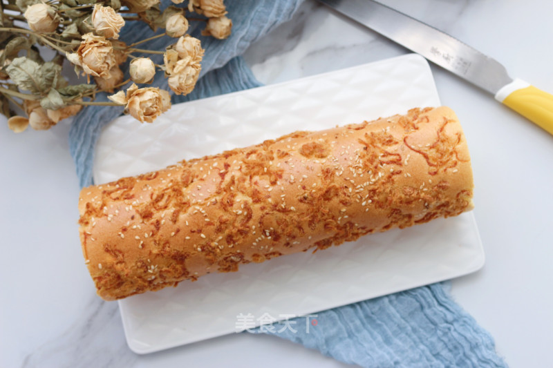 Sesame Pork Floss Cake Roll recipe