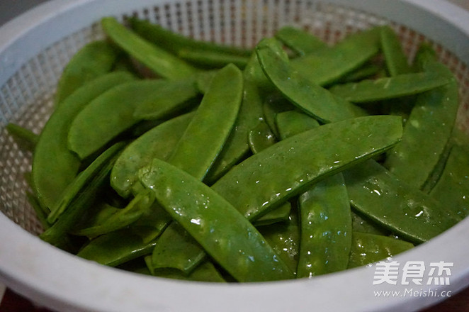 Garlic Snow Peas recipe