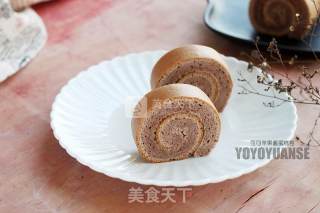 #aca烤明星大赛# Cocoa Jam Chiffon Cake Roll recipe