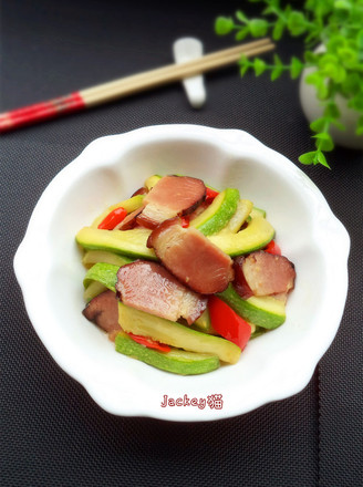 Stir-fried Bacon with Melon recipe